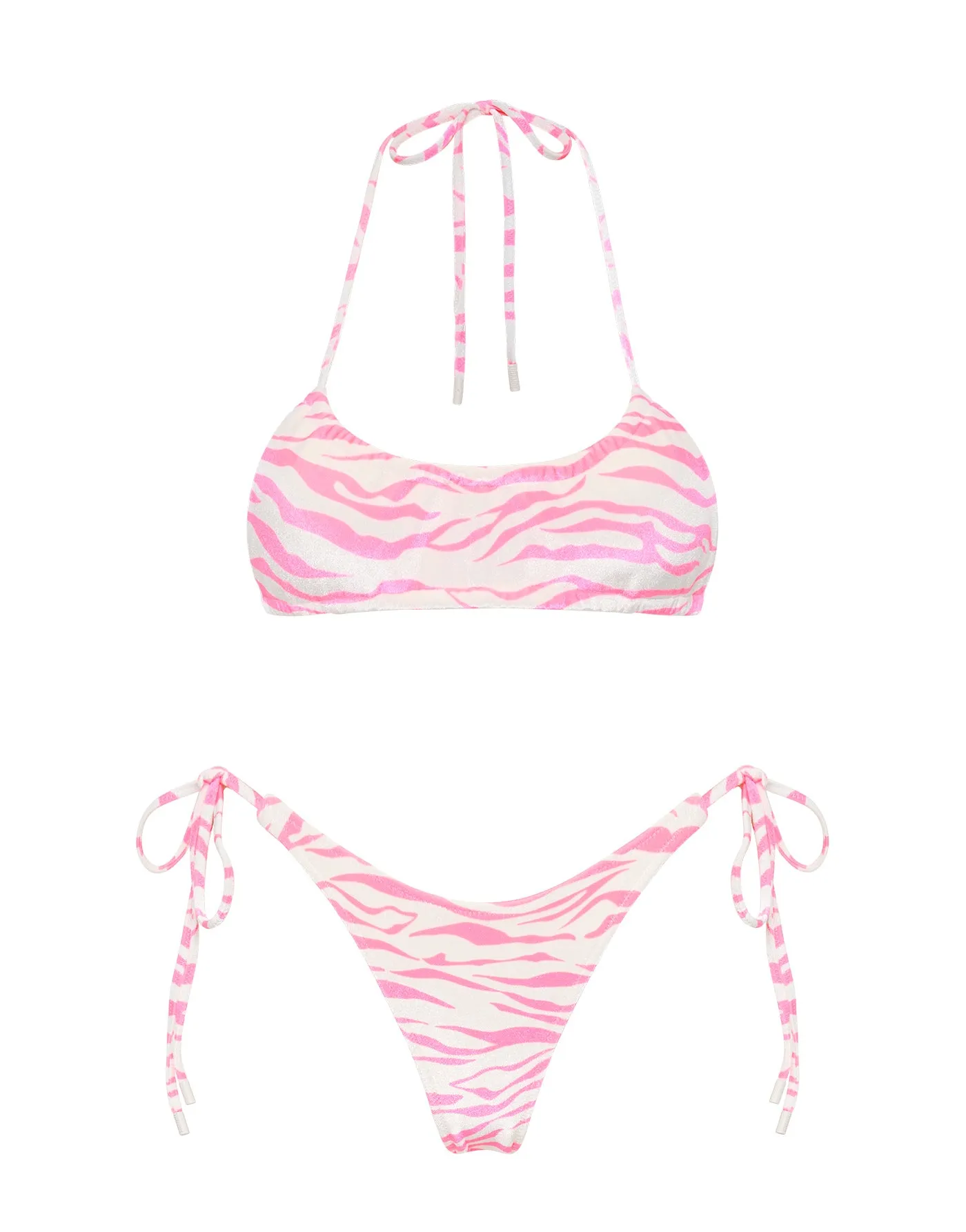 MYRTA - PLAZ Velvet Halter Bikini Set sold by triangl swimwear