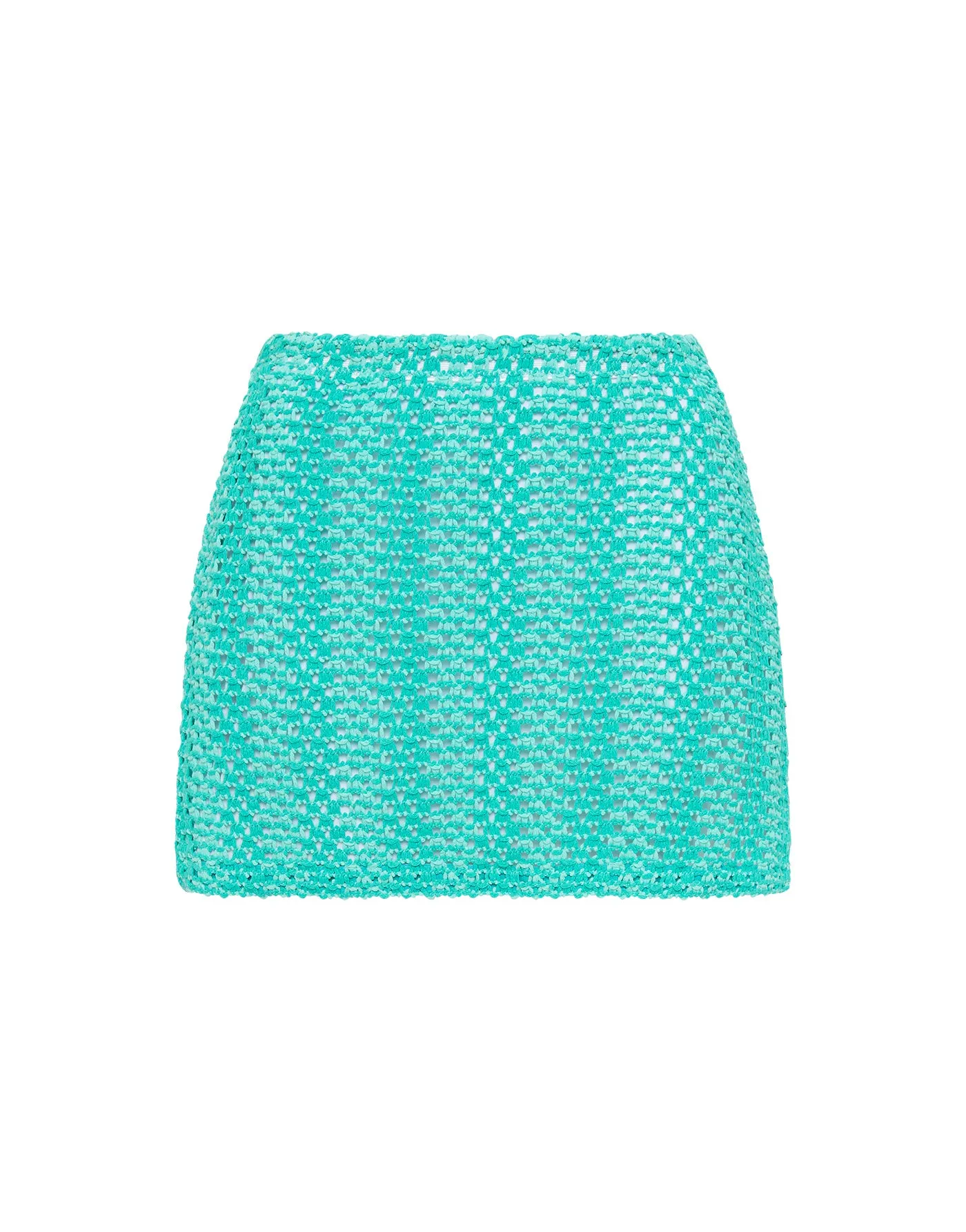 KASI - TIEL Blue Crochet Skirt sold by triangl swimwear