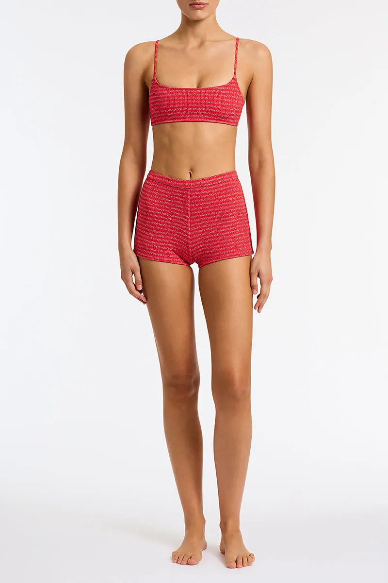 CELESTE - BERY Red Sparkle Short sold by triangl swimwear product image thumbnail 2