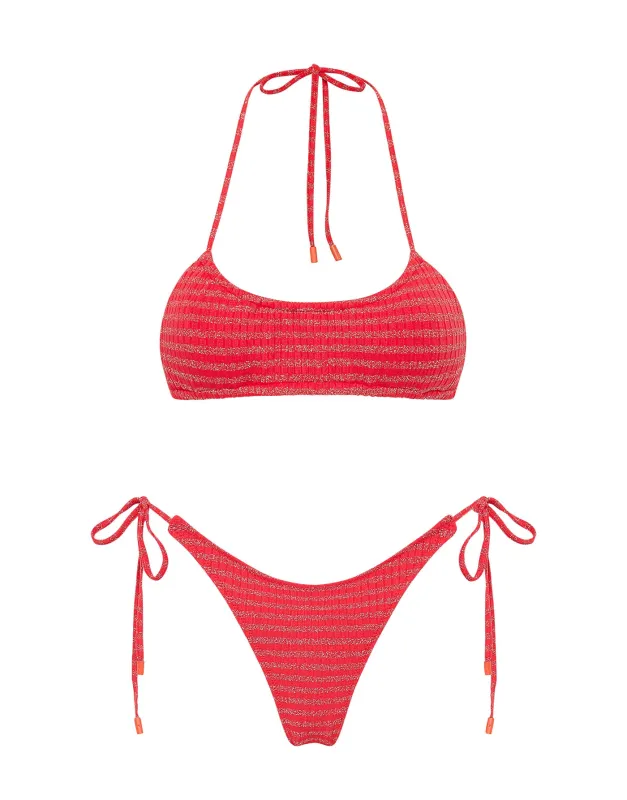 MYRTA - EYLA Blue Halter Bikini Set sold by triangl swimwear
