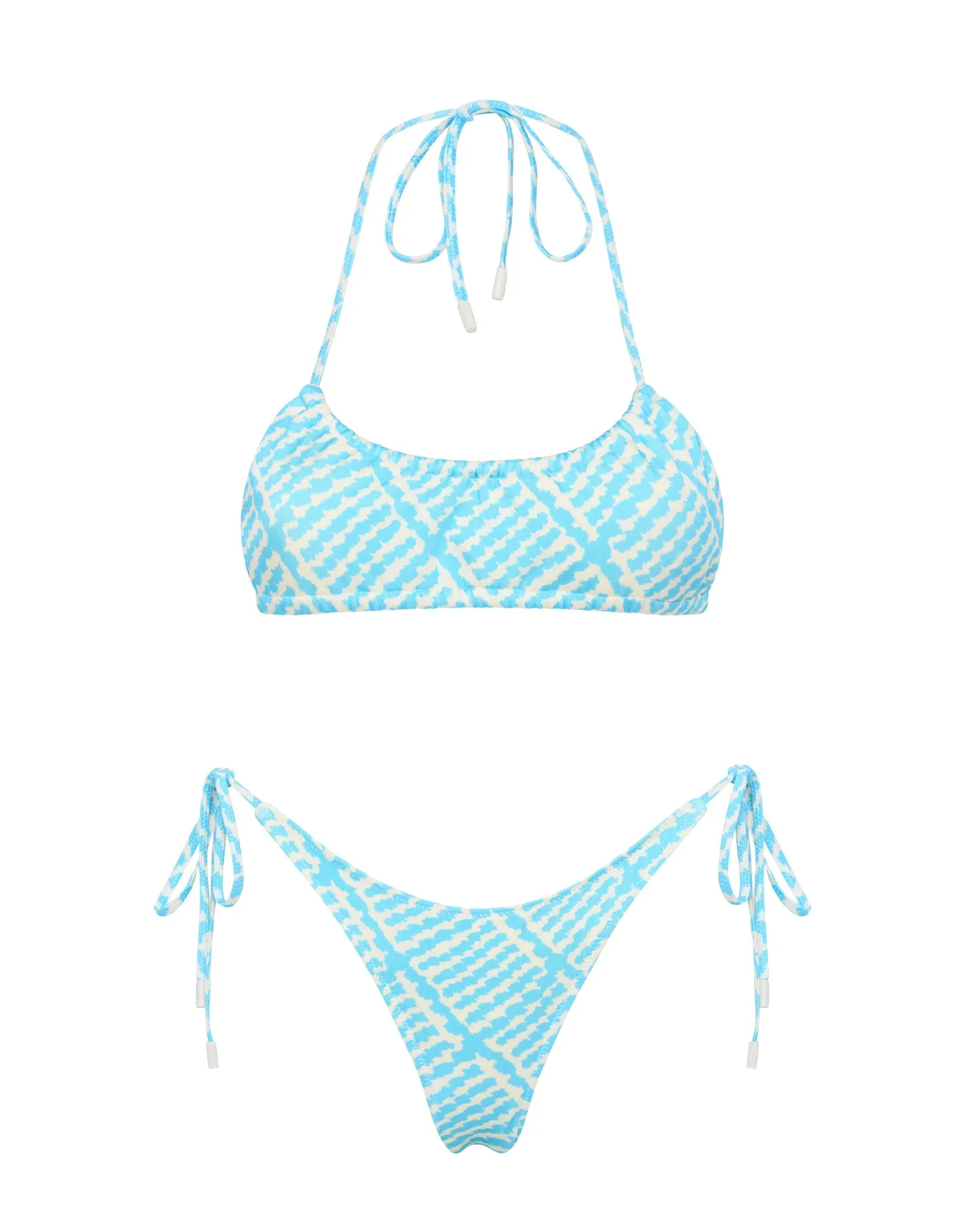 MYRTA - FETI Textured Halter Bikini Set sold by triangl swimwear