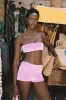 CELESTE - SIERA Pink Velvet Short sold by triangl swimwear