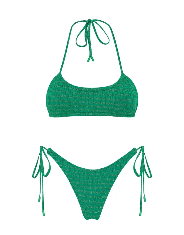 MYRTA - LITA Sparkle Halter Bikini Set sold by triangl swimwear