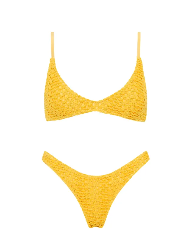 MAIA - PALOS Crochet Scoop Bikini Set sold by triangl swimwear