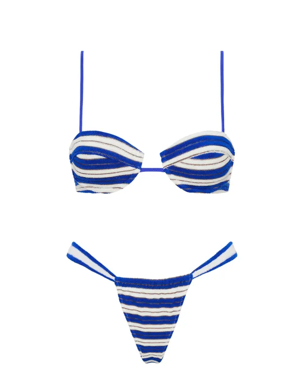 PALMA - JOLY Terry Towelling Balconette Bikini Set sold by triangl swimwear