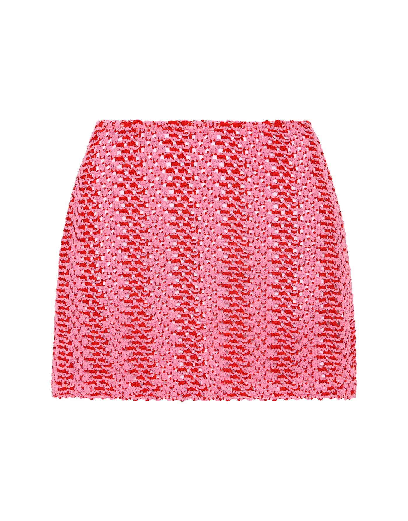 KASI - ALINA Pink Crochet Skirt sold by triangl swimwear
