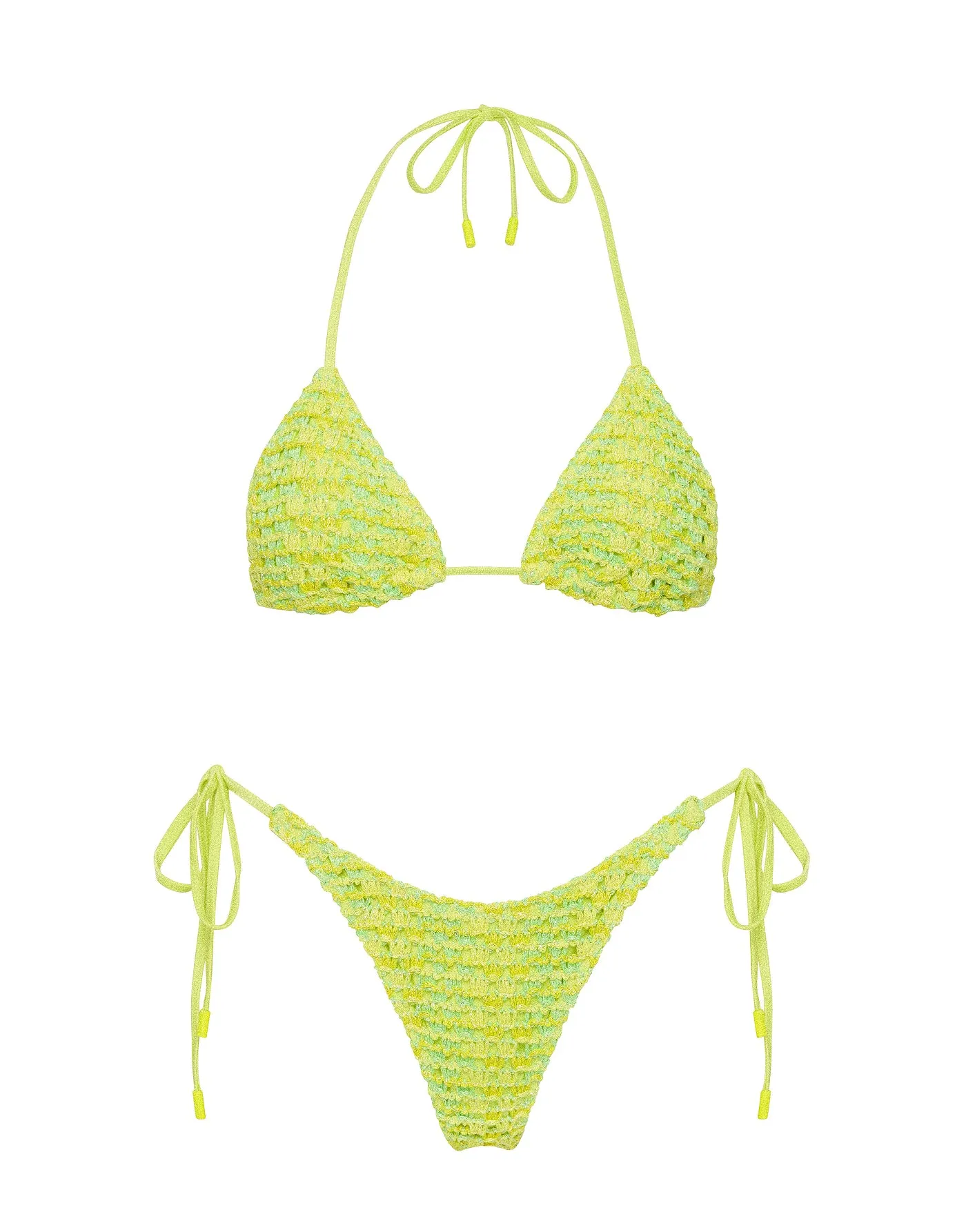 VINCA - REFE Sparkle Crochet Triangle Bikini Set sold by triangl swimwear
