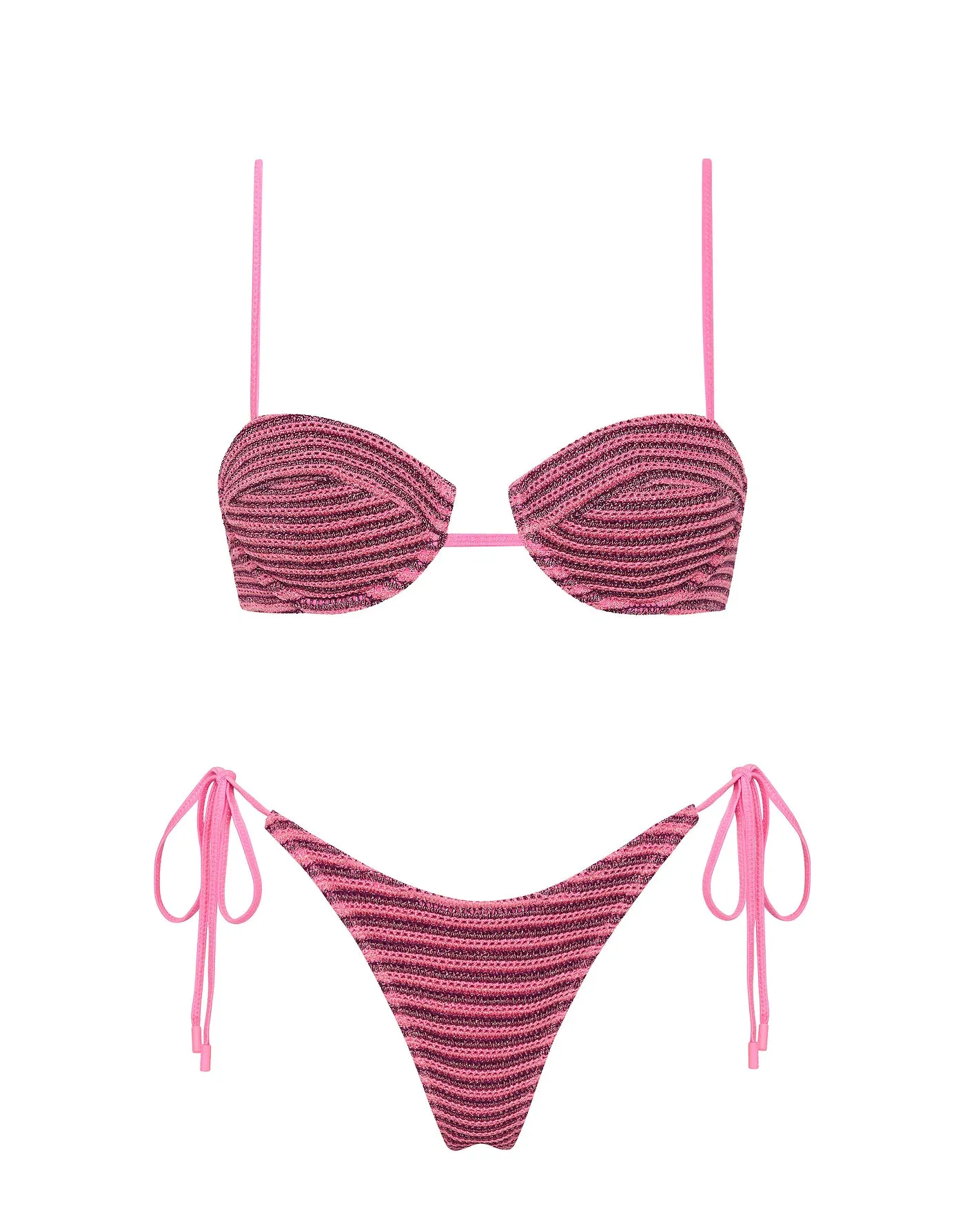 MALA - KEYS Sparkle Crochet Balconette Bikini Set sold by triangl swimwear