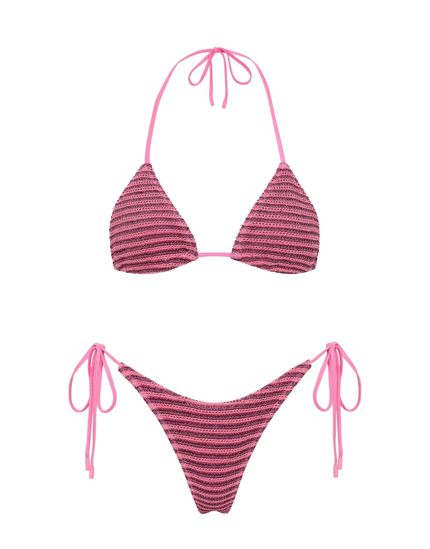 VINCA - KEYS Sparkle Crochet Triangle Bikini Set sold by triangl swimwear