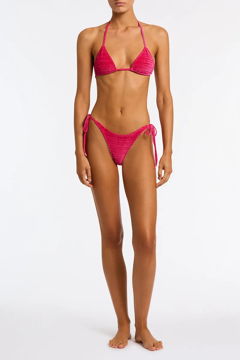 VINCA - MELIN Pink Velvet Triangle Bikini Set sold by triangl swimwear product image thumbnail 2