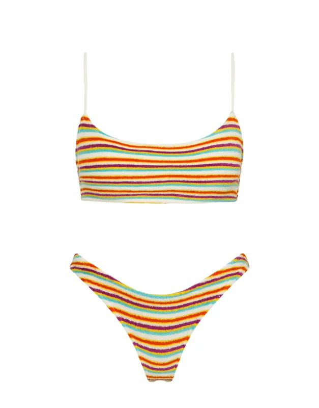 MICA - BONN Terry Towelling Crop Bikini Set sold by triangl swimwear