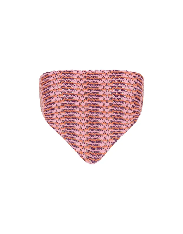 RINA - BLOSS Pink Crochet Top sold by triangl swimwear