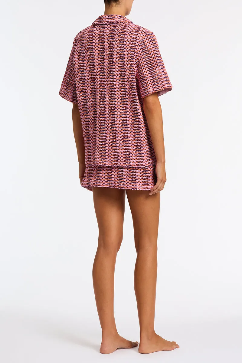 LINI - BLOSS Pink Crochet Shirt sold by triangl swimwear product image thumbnail 3