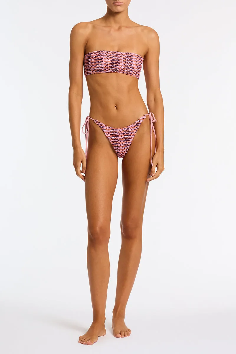 KAYA - BLOSS Pink Crochet Bandeau Bikini Set sold by triangl swimwear product image thumbnail 2