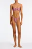MICA - BLOSS Pink Crochet Crop Bikini Set sold by triangl swimwear