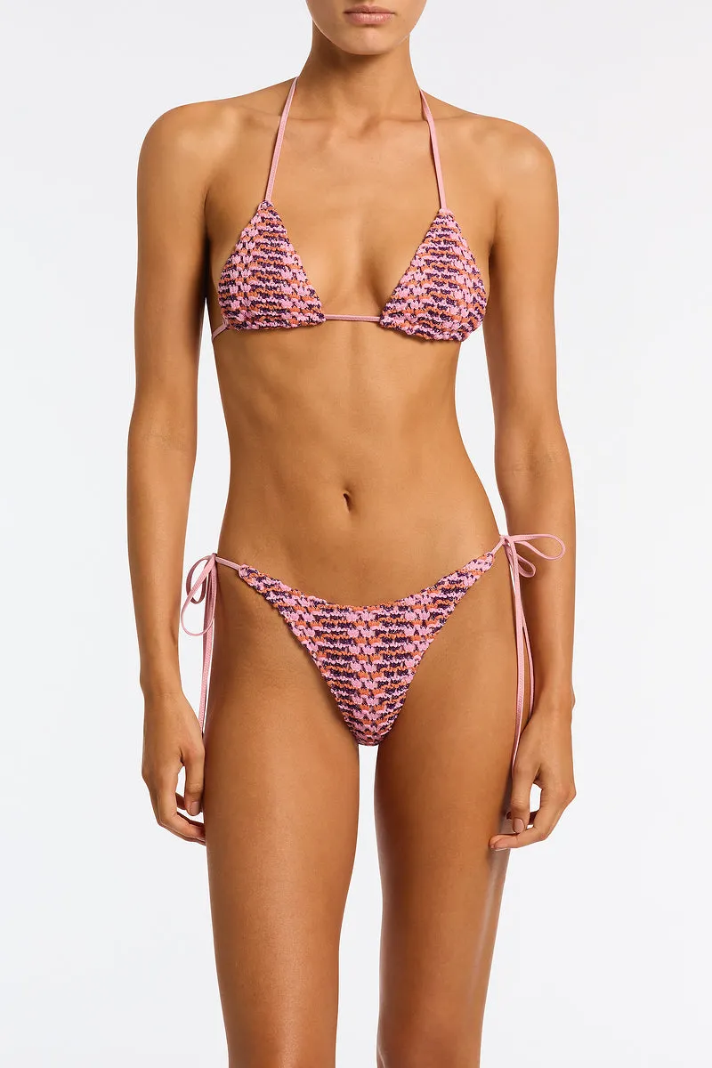 VINCA - BLOSS Pink Crochet Triangle Bikini Set sold by triangl swimwear product image thumbnail 5
