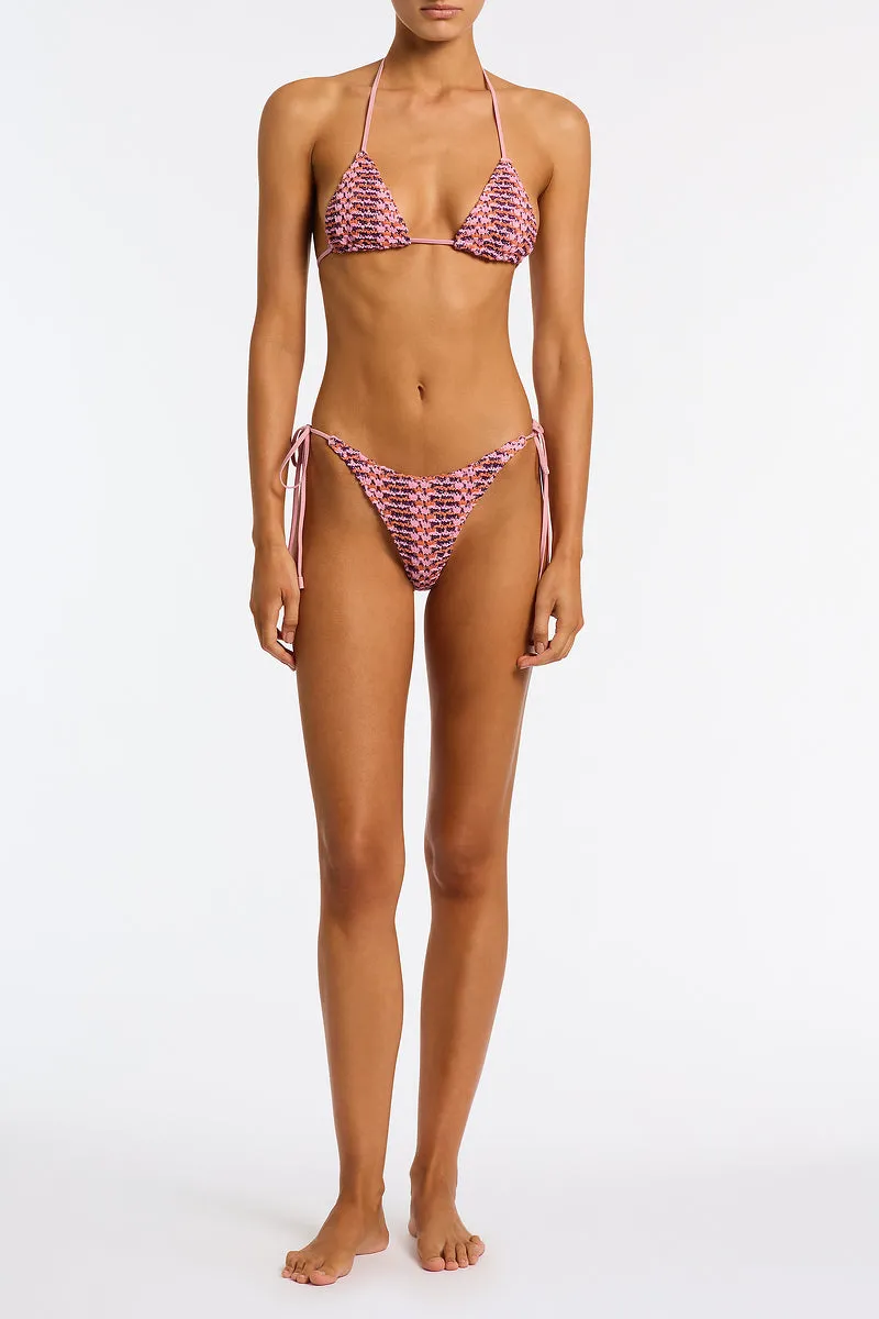 VINCA - BLOSS Pink Crochet Triangle Bikini Set sold by triangl swimwear product image thumbnail 2
