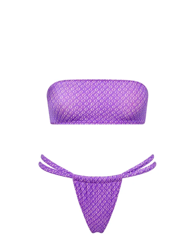 CLOVA - HAZE Purple Bandeau Bikini Set sold by triangl swimwear
