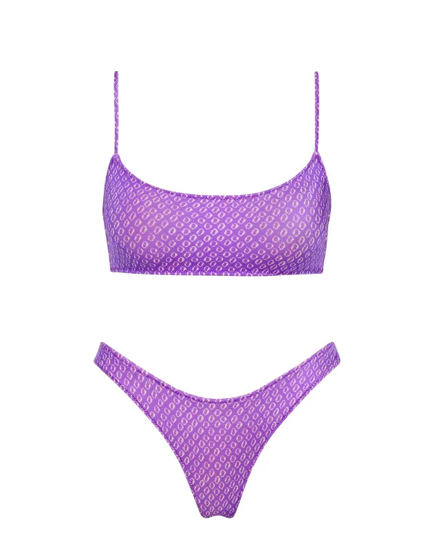 MICA - HAZE Purple Crop Bikini Set sold by triangl swimwear