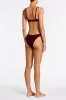 MAIA - RONI Burgundy Velvet Scoop Bikini Set sold by triangl swimwear