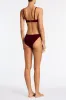 MAIA - RONI Burgundy Velvet Scoop Bikini Set sold by triangl swimwear