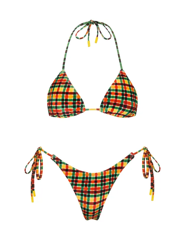 VINCA - NEMONE Velvet Triangle Bikini Set sold by triangl swimwear