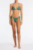 VINCA - SAXE Green Crochet Triangle Bikini Set sold by triangl swimwear