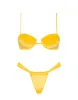 PALMA - CHESTE Yellow Velvet Balconette Bikini Set sold by triangl swimwear