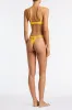 PALMA - CHESTE Yellow Velvet Balconette Bikini Set sold by triangl swimwear