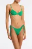 JARA - HUBE Green Terry Towelling Balconette Bikini Set sold by triangl swimwear