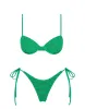 JARA - HUBE Green Terry Towelling Balconette Bikini Set sold by triangl swimwear