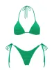 VINCA - HUBE Green Terry Towelling Triangle Bikini Set sold by triangl swimwear