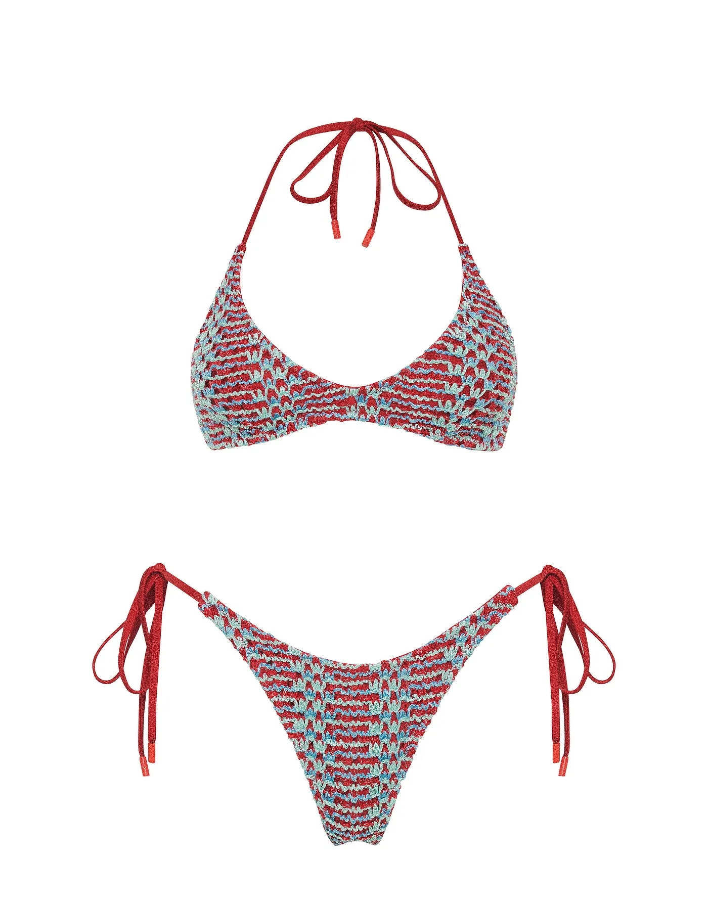 CORA - TORI Crochet Halter Bikini Set sold by triangl swimwear