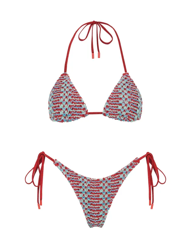 VINCA - TORI Crochet Triangle Bikini Set sold by triangl swimwear