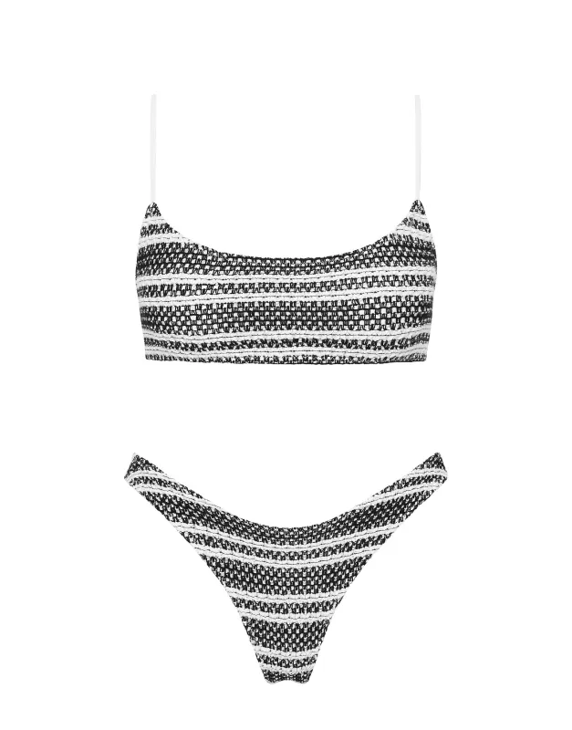 MICA - SALTE Crochet Crop Bikini Set sold by triangl swimwear