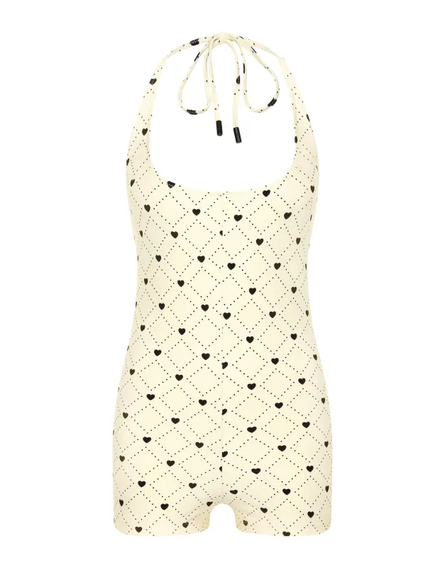 NURIA - BISS Heart Playsuit sold by triangl swimwear