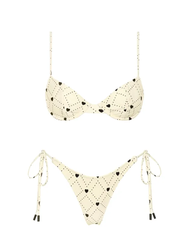 JARA - BISS Heart Balconette Bikini Set sold by triangl swimwear