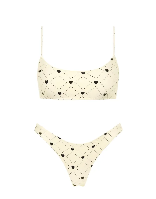 MICA - BISS Heart Crop Bikini Set sold by triangl swimwear