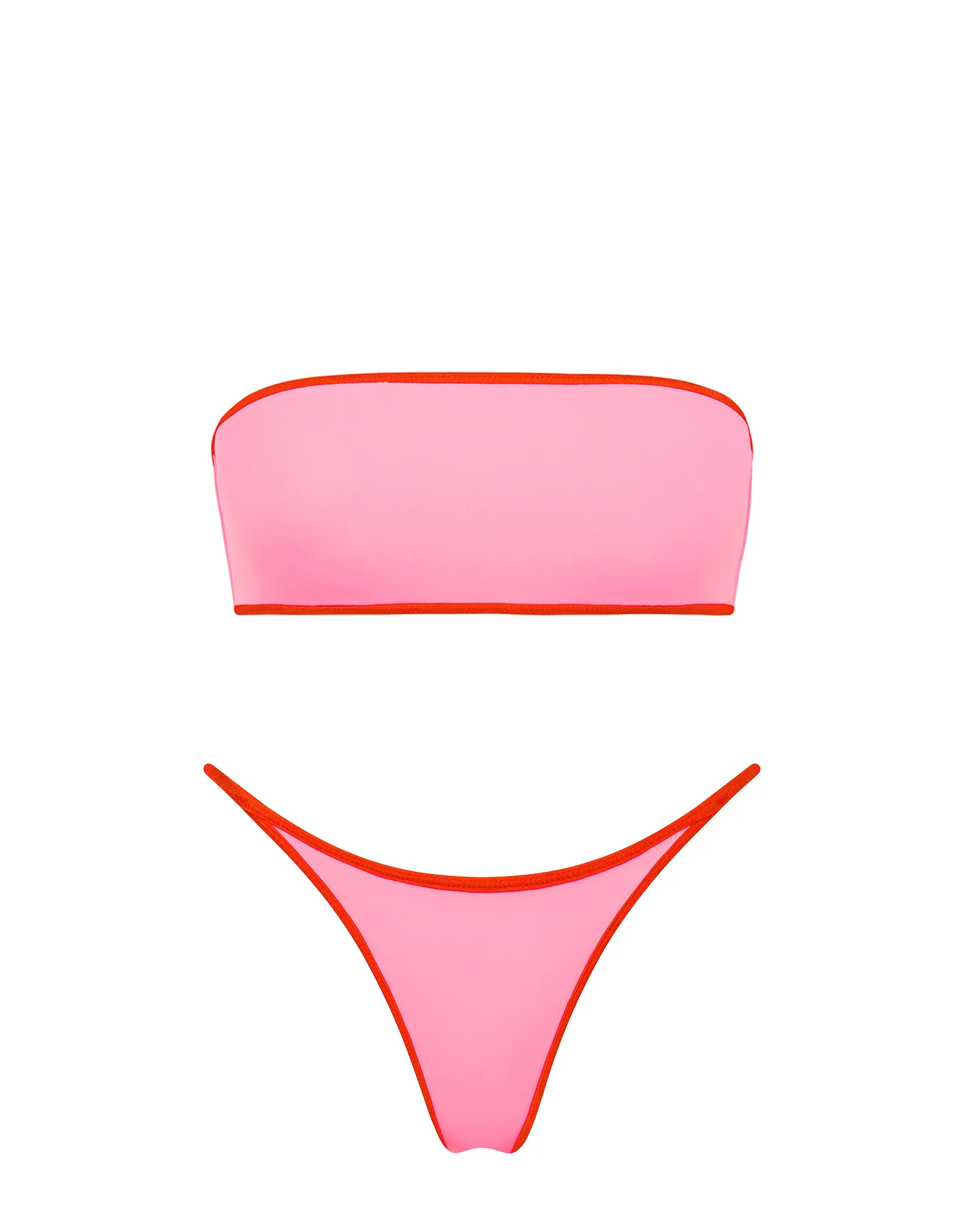 FAYE - DORE Pink Bandeau Bikini Set sold by triangl swimwear
