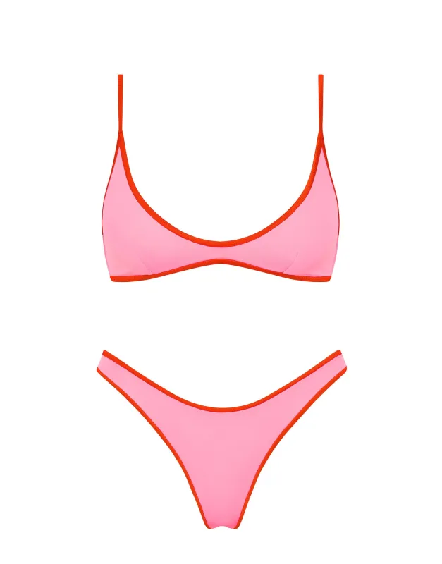 MAIA - DORE Pink Scoop Bikini Set sold by triangl swimwear