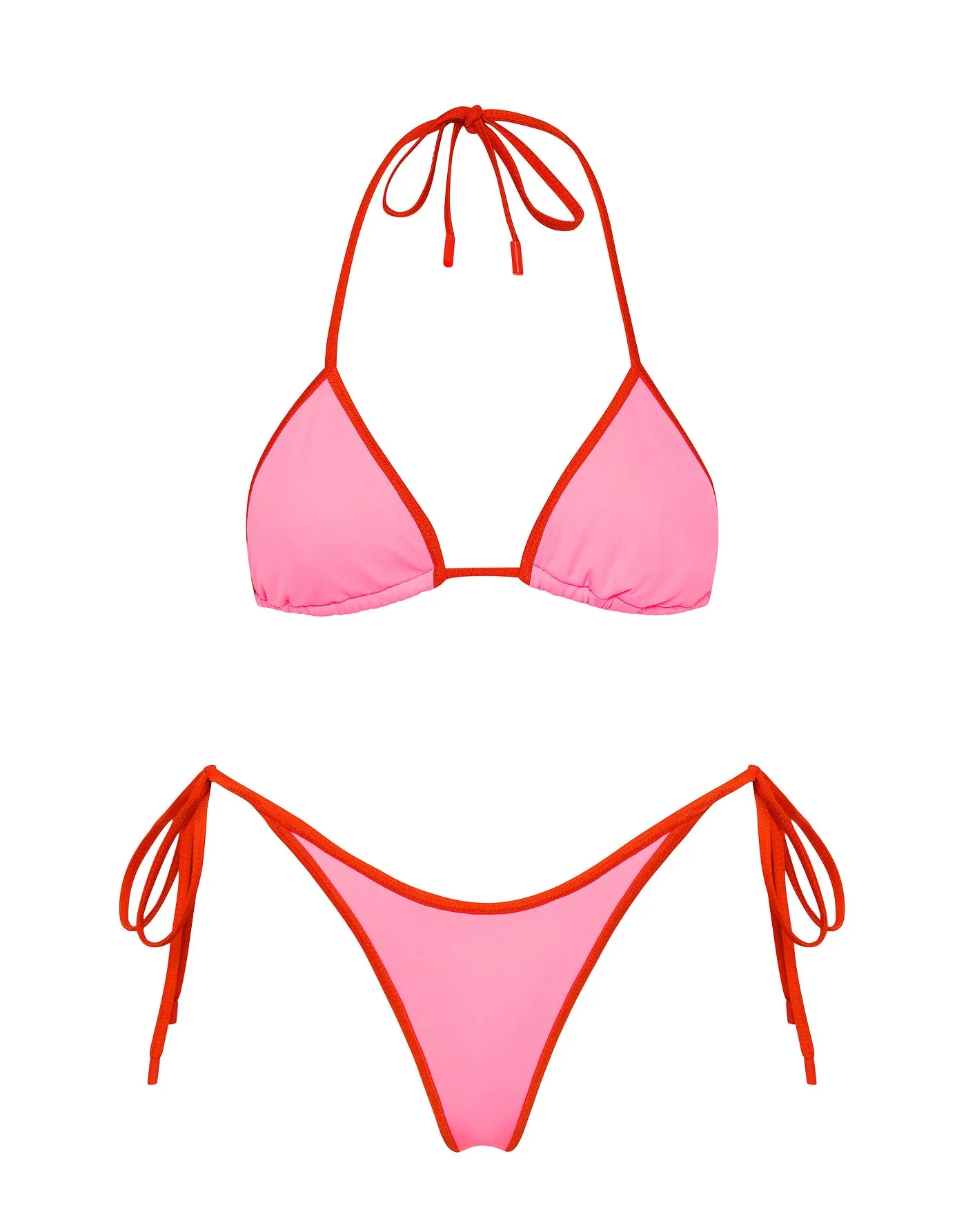 VINCA - DORE Pink Triangle Bikini Set sold by triangl swimwear