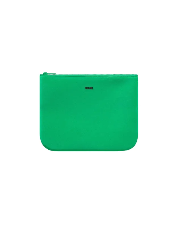 JUNGLE - Green Neoprene Zip Pouch sold by triangl swimwear