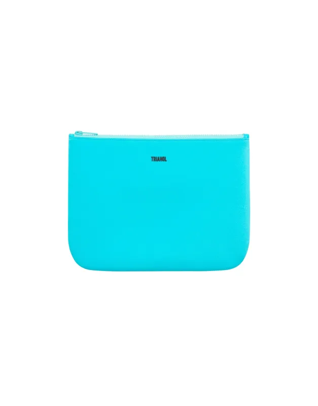 SANTA ROSA - Blue Neoprene Zip Pouch sold by triangl swimwear