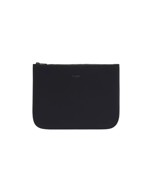 JETT - Black Neoprene Zip Pouch sold by triangl swimwear