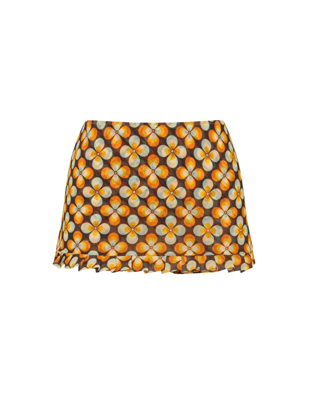 KELA - PORCHE Geometric Skort sold by triangl swimwear