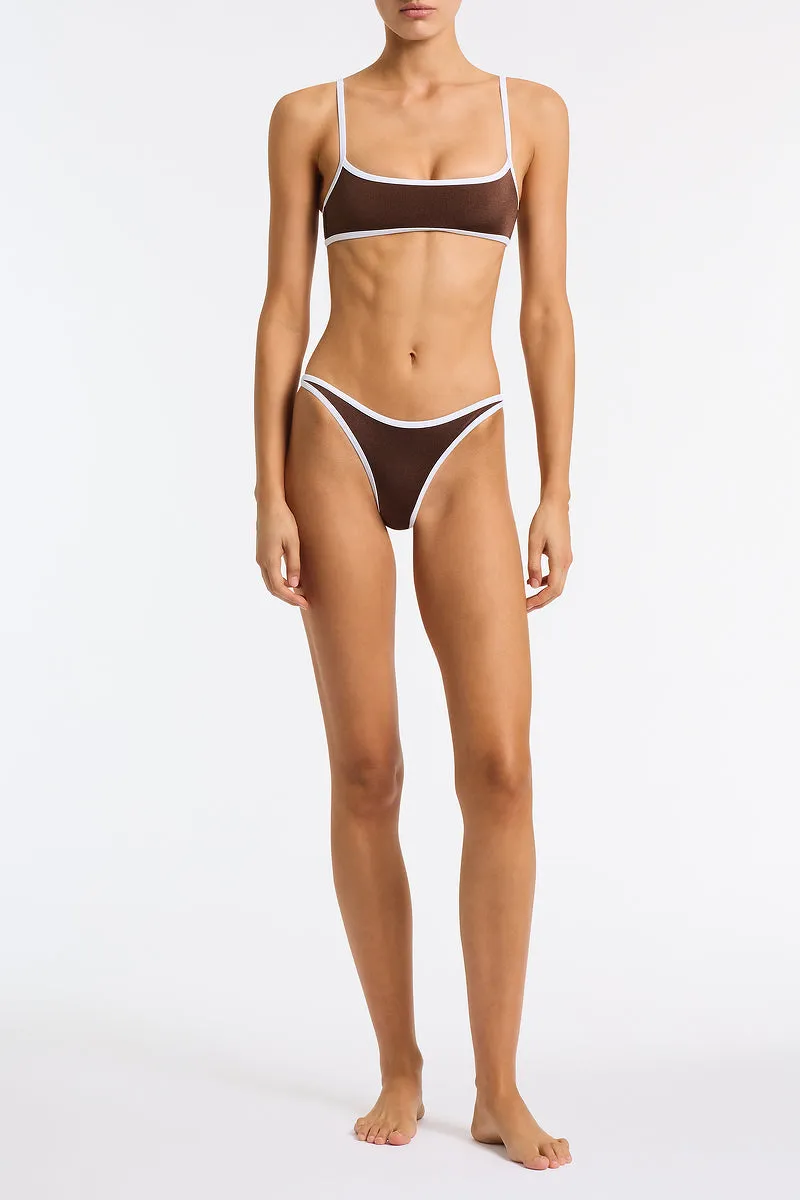 MIMA - BISC Brown Crop Bikini Set sold by triangl swimwear product image thumbnail 2