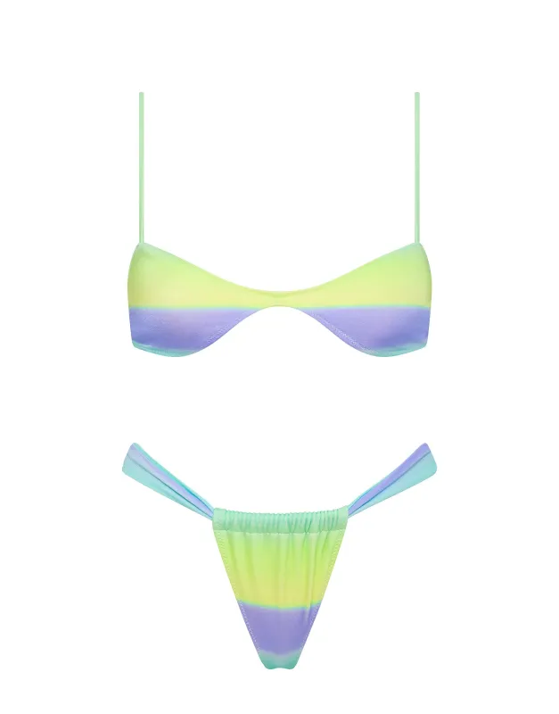 STELL - CALE Ombre Scoop Crop Bikini Set sold by triangl swimwear