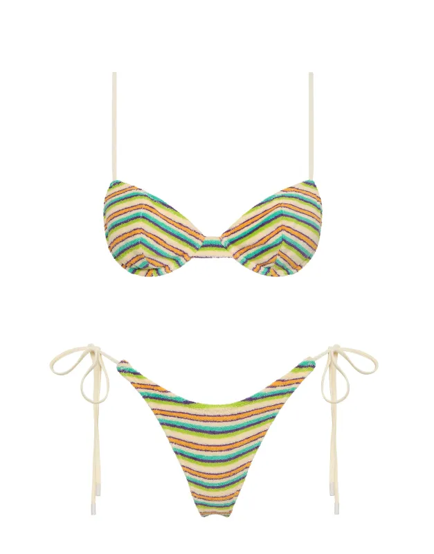 JARA - SALVA Terry Towelling Balconette Bikini Set sold by triangl swimwear