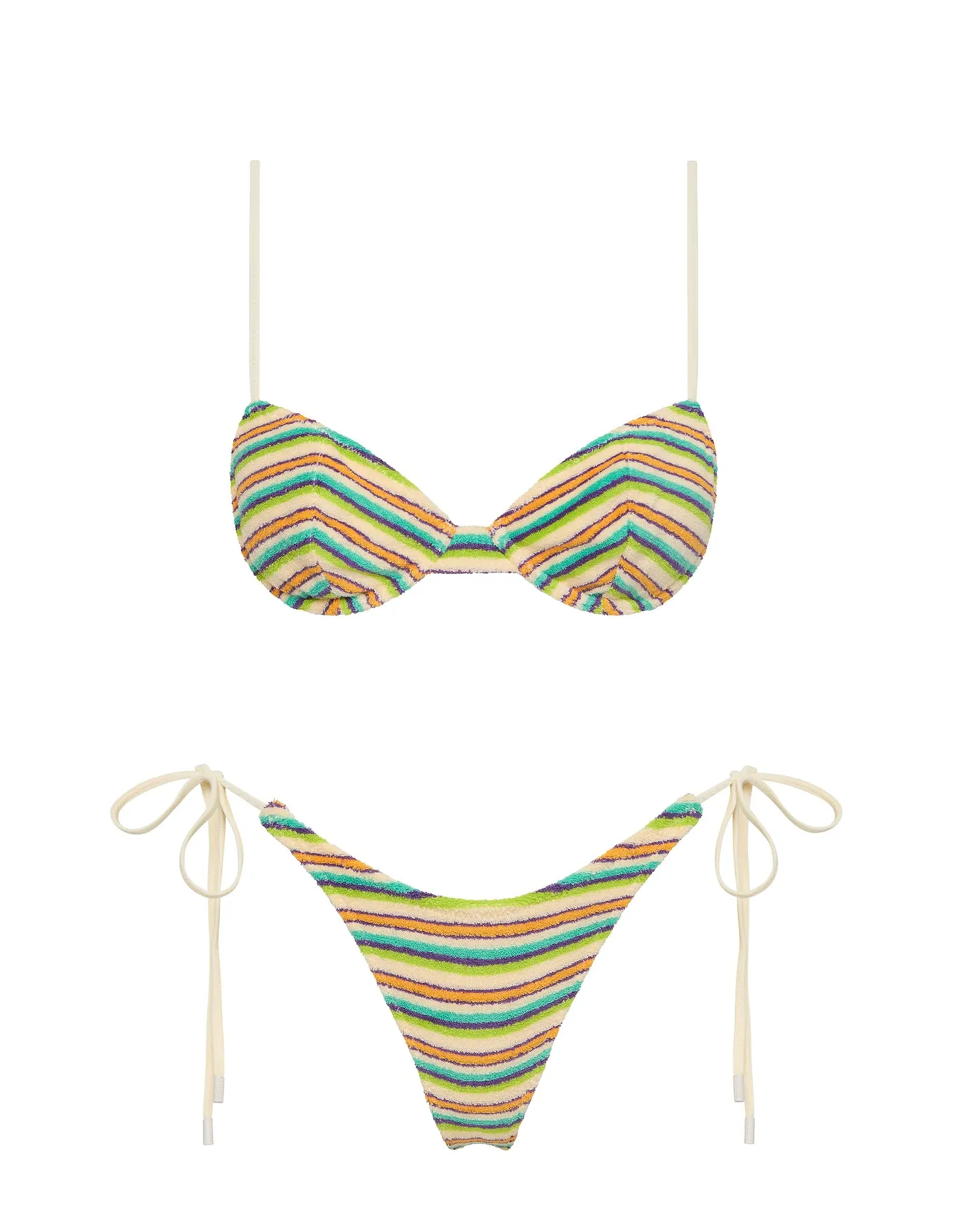 JARA - SALVA Terry Towelling Balconette Bikini Set sold by triangl swimwear