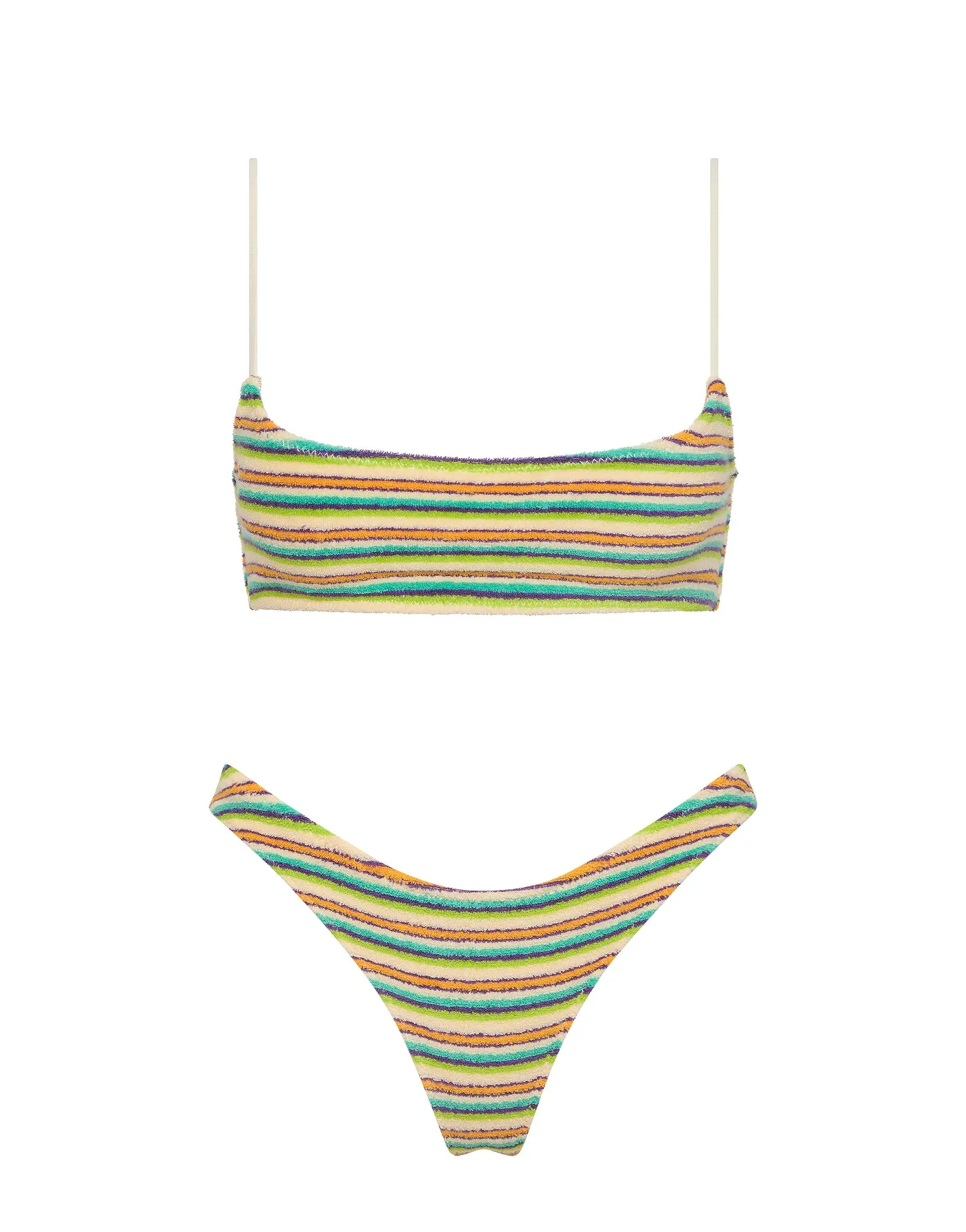 MICA - SALVA Terry Towelling Crop Bikini set sold by triangl swimwear